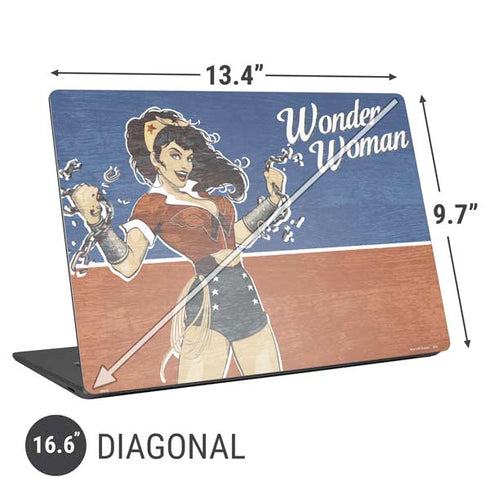 DC Comics Bombshells Wonder Woman Bombshell Universal Laptop 16.6in (13.4 x 9.7in) Skin